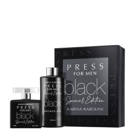 PRESS BLACK SPECIAL EDITION EDT 75ML & SHOWER GEL 300ML SET