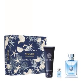 VERSACE POUR HOMME EDT 100ML & SHOWER GEL 150ML & MINI TALLA 5ML SET