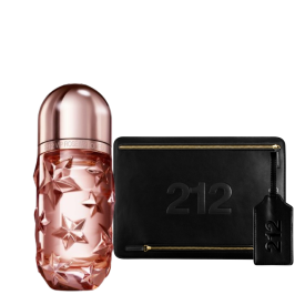 212 VIP ROSE NY RODEO EDP 80ML EDICION LIMITADA + POUCH + LLAVERO DE VALIJA DE REGALO 