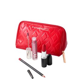 TRENDING TOMORROW LIP TRIO KIT RED: LIPSTICK & LIP PENCIL & GLOSS SET