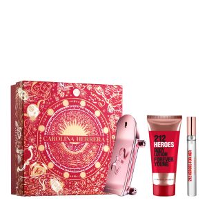 212 HEROES FOR HER EDP 80ML & BODY LOTION 100ML & TRAVEL SIZE 10ML SET