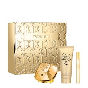 LADY MILLION EDP 80ML & BODY LOTION 100ML & TRAVEL SIZE 10ML SET