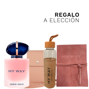MY WAY FLORAL EDP 90ML + PORTACELULAR O AGENDA O  BOTELLA  + STICKERS DE REGALO