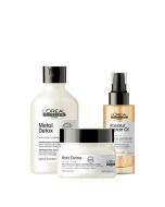 COMBO SERIE EXPERT METAL DETOX SHAMPOO 300ML & MÁSCARA PROTECTORA 250ML & ABSOLUT REPAIR ACEITE MULTI-BENEFICIO 90ML