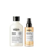 COMBO SERIE EXPERT METAL DETOX SHAMPOO 300ML & ABSOLUT REPAIR ACEITE MULTI-BENEFICIO 90ML