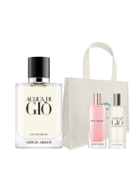 ACQUA DI GIO EDP 100ML + POUCH + TRAVEL SIZE SET DE REGALO
