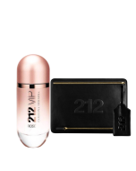 212 VIP ROSÉ EDP 80ML + POUCH + LLAVERO DE VALIJA DE REGALO 