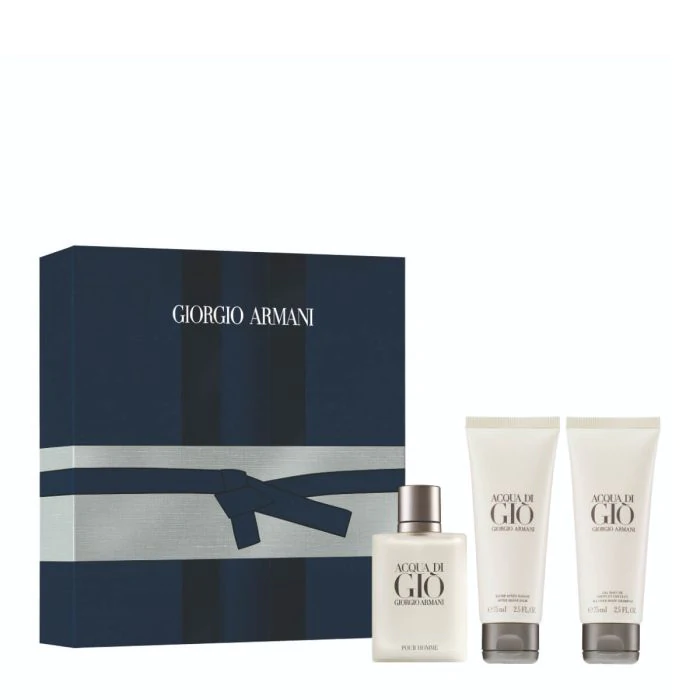 ACQUA DI GIO EDT 100ML EDT 15ML SHOWER GEL 75ML SET